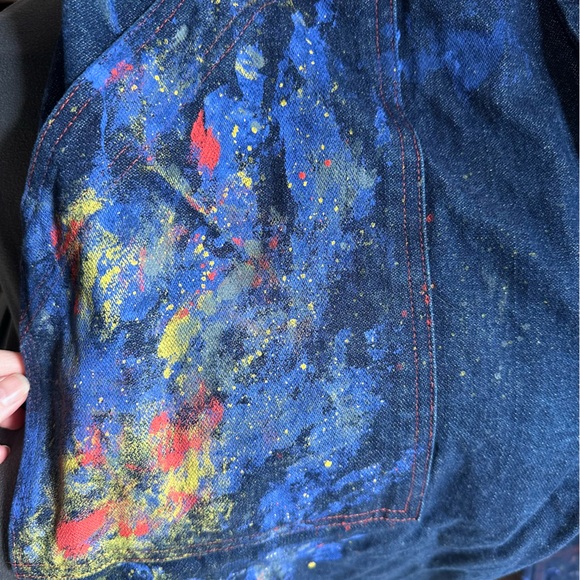 Big Bud Press Painted Carpenter Jeans Size Large - Picture 7 of 10